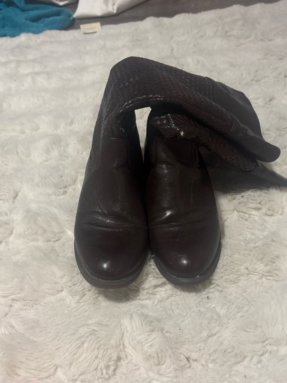 Men's Dark Brown Leather Boots - Classic Slip-On